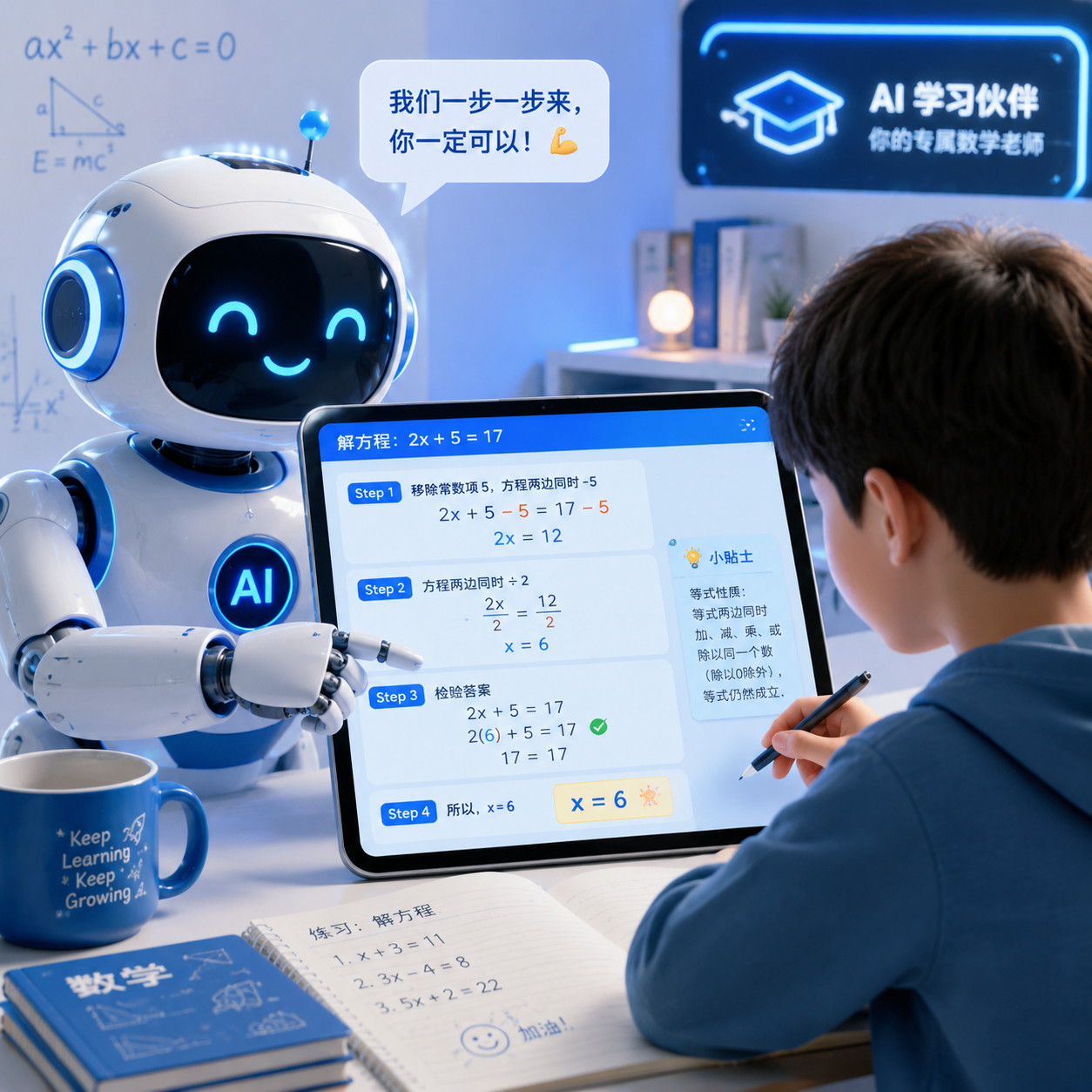 AI 數學導師示範